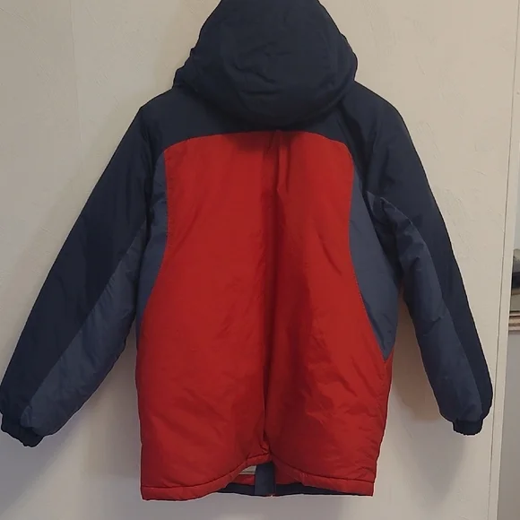 Columbia Kids Puffer Jacket in Red and Navy - Picture 7 of 13